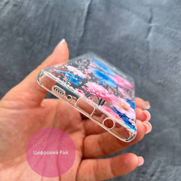 Чохол для Samsung Galaxy S10 Plus квіти з краплями протиударний прозорий силіконовий чохол