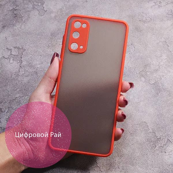Чехол для Samsung Galaxy S20 матовый пластик без дизайна
