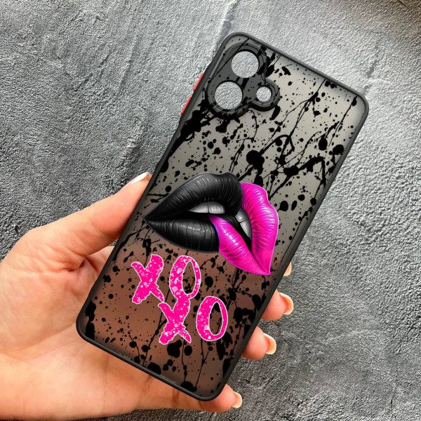 Чохол для Samsung Galaxy A07 з захистом камери губи xoxo