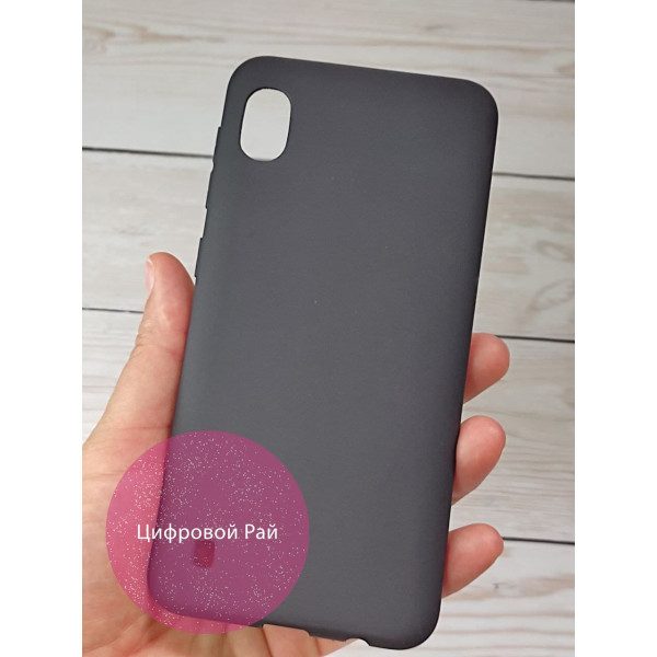 Чехол для Samsung Galaxy A10 (A105F) матовый силикон черный