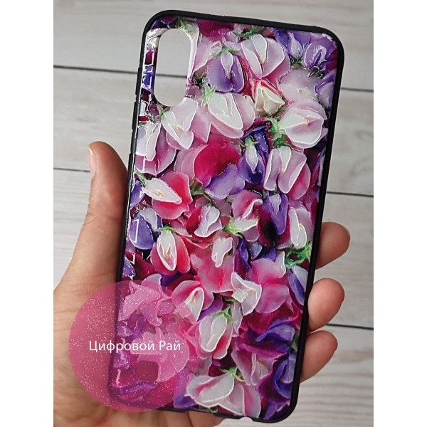 Чехол для Samsung Galaxy A10 (A105F) пластиковый чехол с яркими цветами