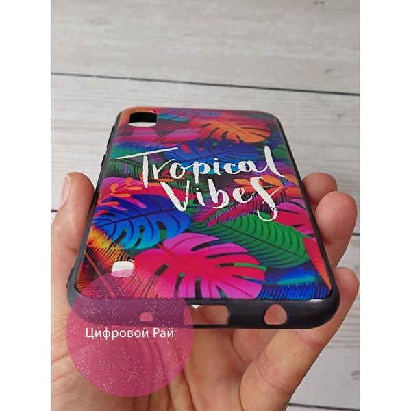 Чехол для Samsung Galaxy A10 (A105F) пластиковый чехол Tropical Vibes