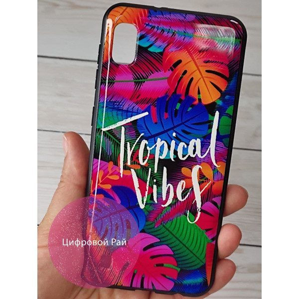 Чехол для Samsung Galaxy A10 (A105F) пластиковый чехол Tropical Vibes