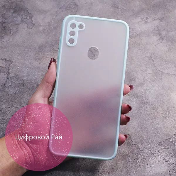 Чехол для Samsung Galaxy A11 матовый пластик без дизайна