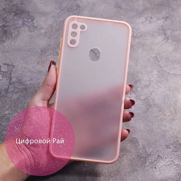 Чехол для Samsung Galaxy A11 матовый пластик без дизайна