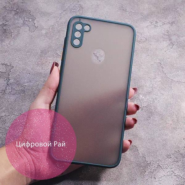 Чехол для Samsung Galaxy A11 матовый пластик без дизайна