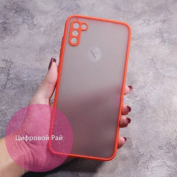 Чехол для Samsung Galaxy A11 матовый пластик без дизайна