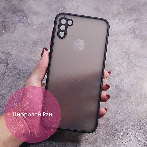 Чехол для Samsung Galaxy A11 матовый пластик без дизайна