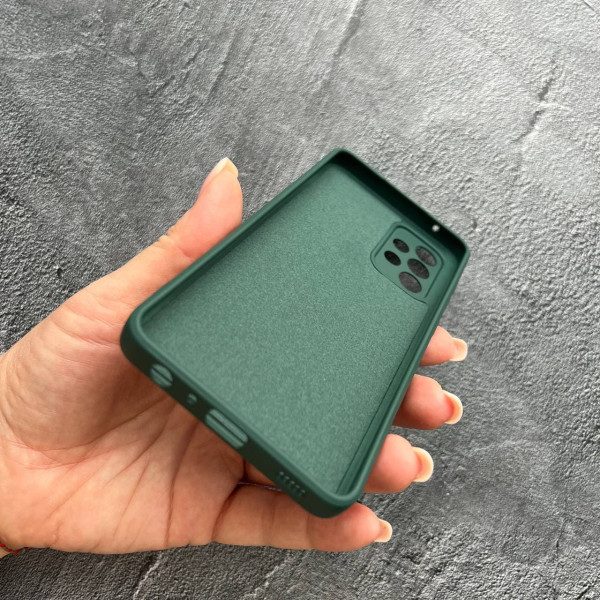 Чехол для Samsung Galaxy A52 4G / A52 5G с защитой камеры с soft-touch покрытием и микрофиброй внутри