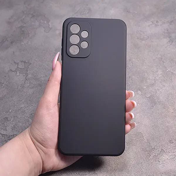 Однотонный чехол для Samsung Galaxy A23 с soft-touch покрытием и микрофиброй внутри