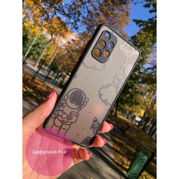 Чехол для Samsung Galaxy A32 (A325F) 4G космонавт black