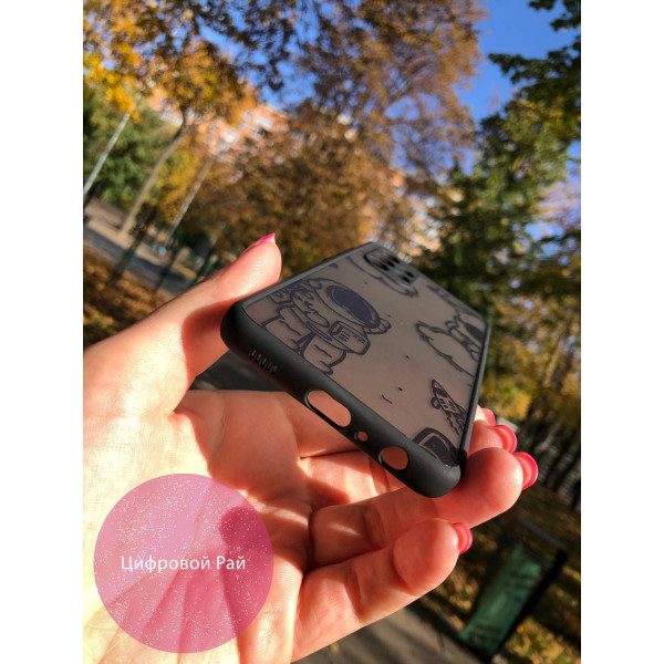 Чехол для Samsung Galaxy A32 (A325F) 4G космонавт black