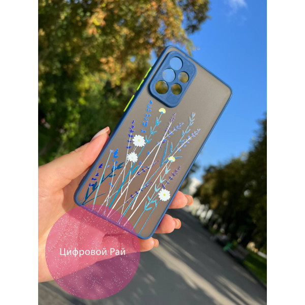 Чохол для Samsung Galaxy A52 4G / A52 5G з білими квіточками