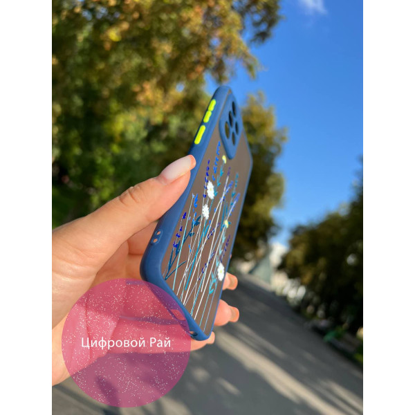 Чохол для Samsung Galaxy A52 4G / A52 5G з білими квіточками