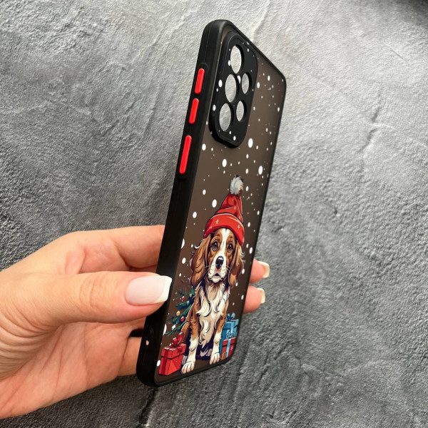 Чехол для Samsung Galaxy A32 (A325F) 4G новогодняя собачка