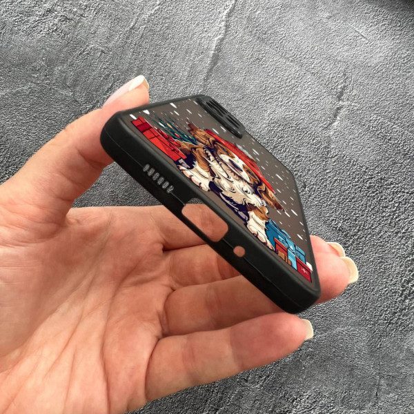 Чехол для Samsung Galaxy A32 (A326B) 5G новогодняя собачка
