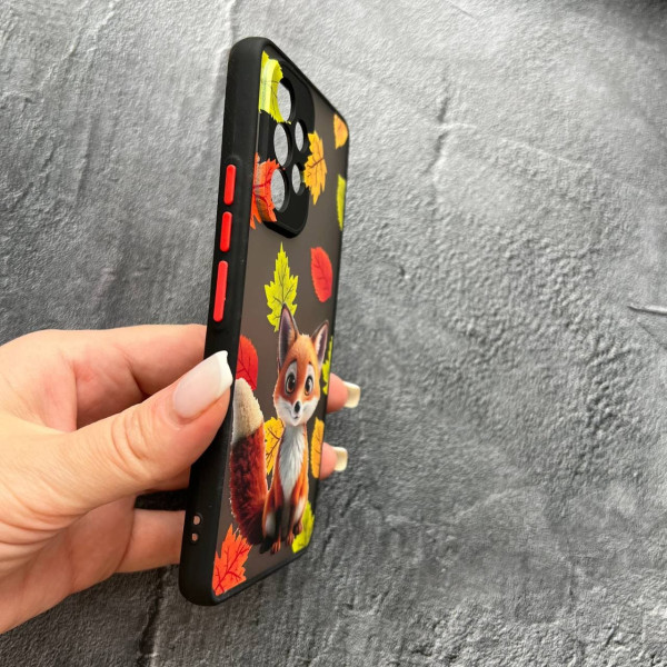 Чохол для Samsung Galaxy A53 5G лисичка та осінь з покриттям лаку
