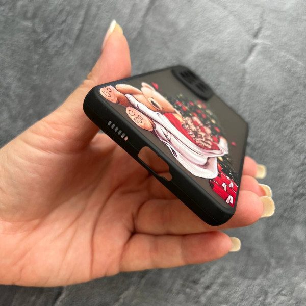 Чохол для Samsung Galaxy A53 5G новорічний дівчинка та ялинка з покриттям лаку