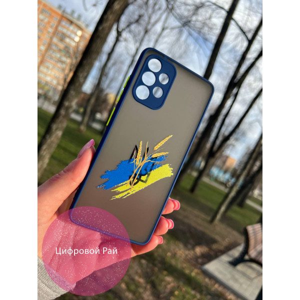Чехол для Samsung Galaxy A32 (A325F) 4G трезубец и флаг