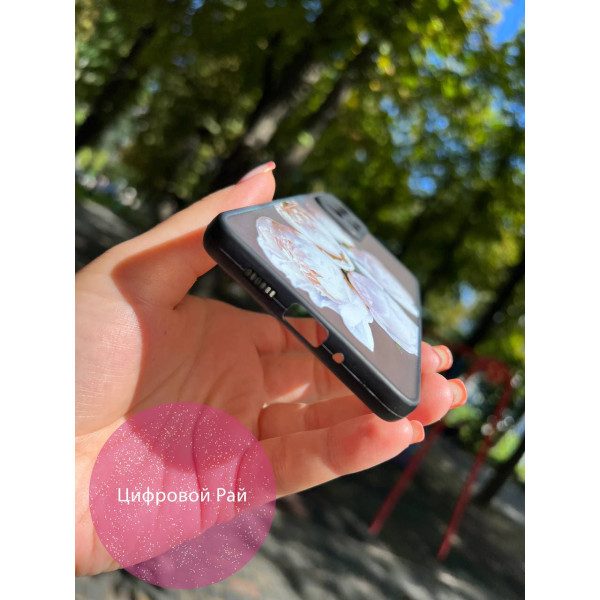 Чехол для Samsung Galaxy A73 5G белые пионы