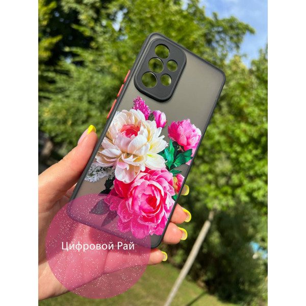 Чехол для Samsung Galaxy A53 5G пионы классические