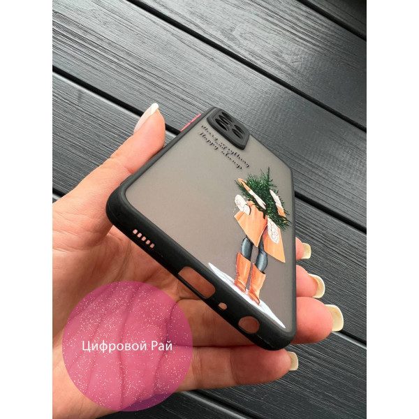 Чохол для Samsung Galaxy A72 4G / A72 5G дівчина з ялинкою