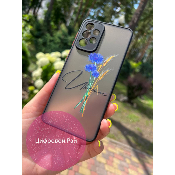 Чохол для Samsung Galaxy A52 4G / A52 5G патріотичний з волошкою