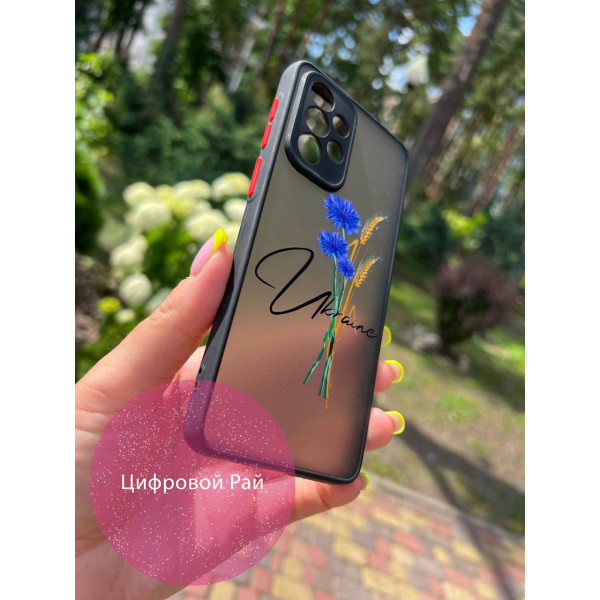 Чохол для Samsung Galaxy A52 4G / A52 5G патріотичний з волошкою