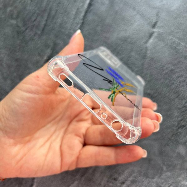 Чехол для Samsung Galaxy A52 4G / A52 5G патриотический с волошкой противоударный прозрачный силиконовый чехол