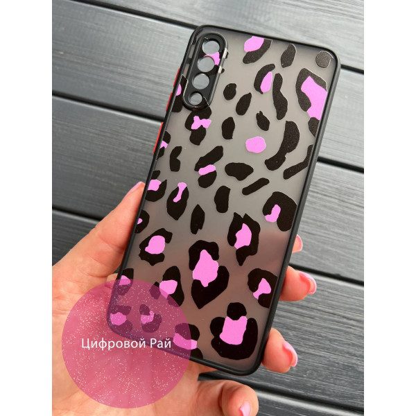 Чехол для Samsung Galaxy A50 (A505F) / A50s / A30s леопард розовый