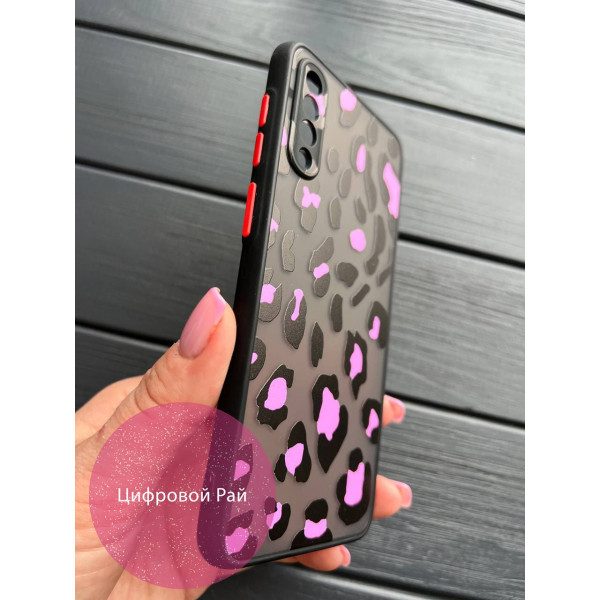 Чехол для Samsung Galaxy A50 (A505F) / A50s / A30s леопард розовый