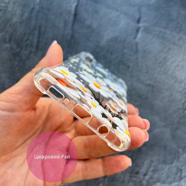Чохол для Samsung Galaxy A50 (A505F) / A50s / A30s ромашки білі протиударний прозорий силіконовий чохол