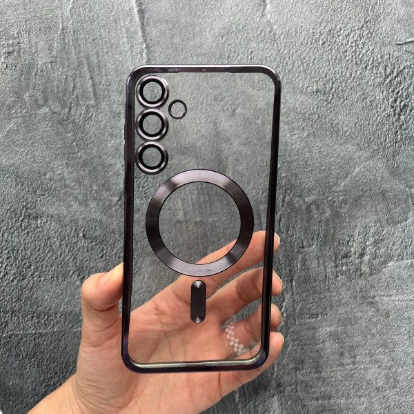 Чехол для Samsung Galaxy A35 с MagSafe и линзами лавандовый
