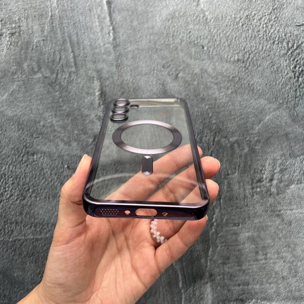 Чехол для Samsung Galaxy A35 с MagSafe и линзами лавандовый