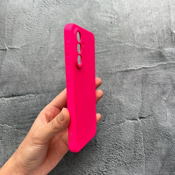 Чохол для Samsung Galaxy A56 із захистом камери софт-тач яскраво-рожевий (колір барбі)