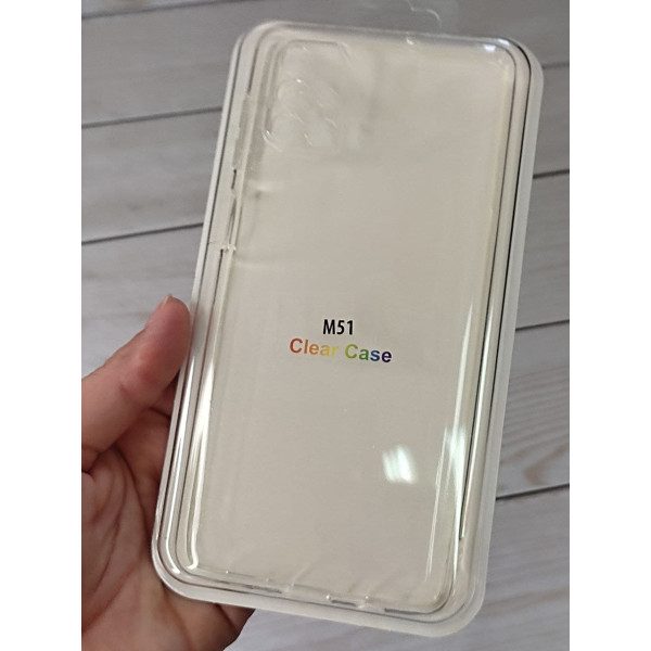 Чехол для Samsung Galaxy М51 прозрачный силиконовый чехол
