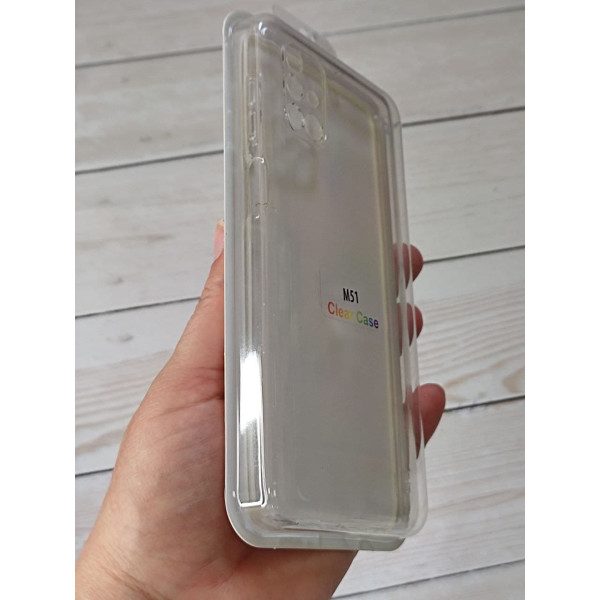 Чехол для Samsung Galaxy М51 прозрачный силиконовый чехол