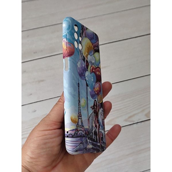 Чехол для Samsung Galaxy M51 чехол с принтом девочка Париж/шарики