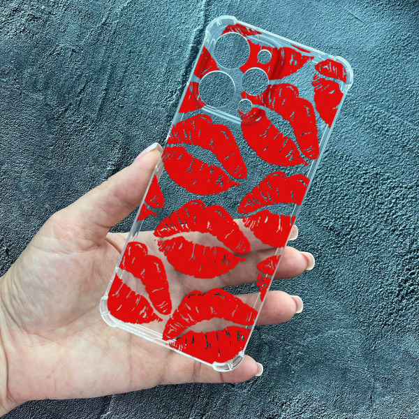 Чохол для Xiaomi Redmi 12 червоні губи