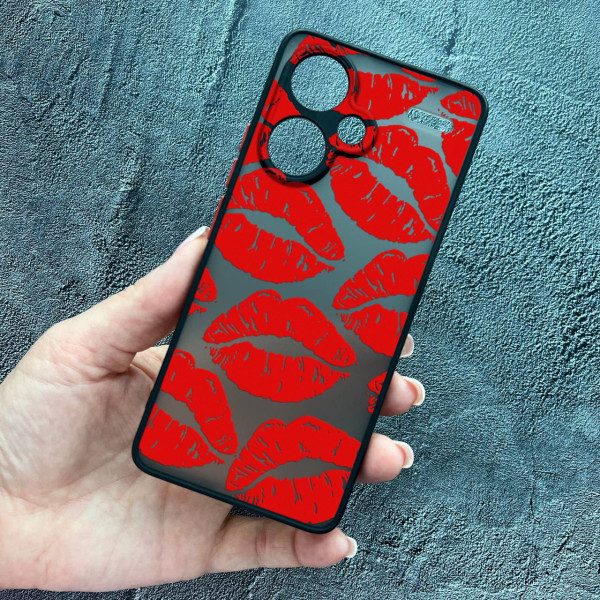 Чехол для Xiaomi Redmi Note 13 Pro Plus красные губы