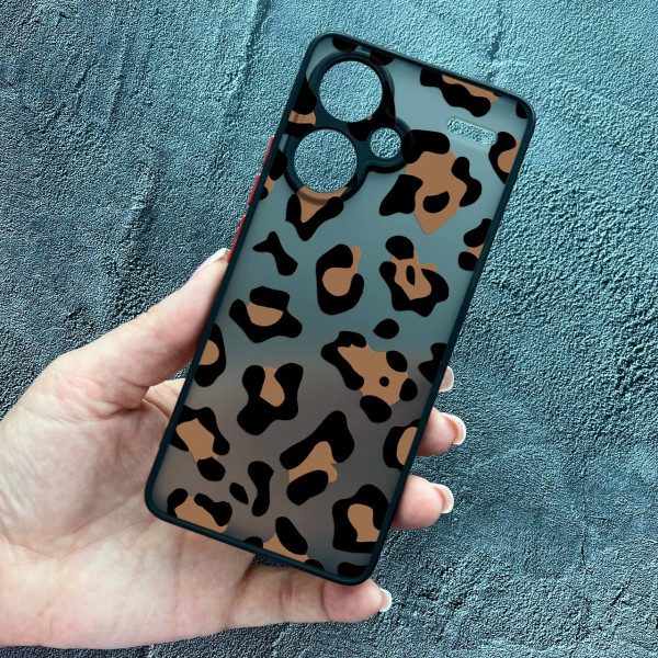 Чехол для Xiaomi Redmi Note 13 Pro Plus леопард шоколадный