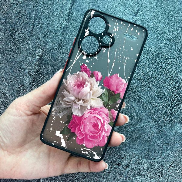 Чехол для Xiaomi Redmi Note 13 Pro Plus пионы классические
