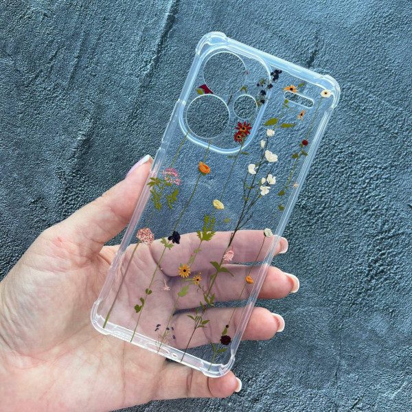 Чехол для Xiaomi Redmi Note 13 Pro Plus лианы противоударный прозрачный силиконовый чехол