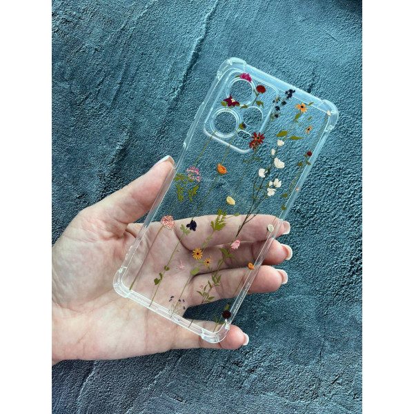 Чехол для Xiaomi Redmi Note 12 Pro Plus лианы противоударный прозрачный силиконовый чехол