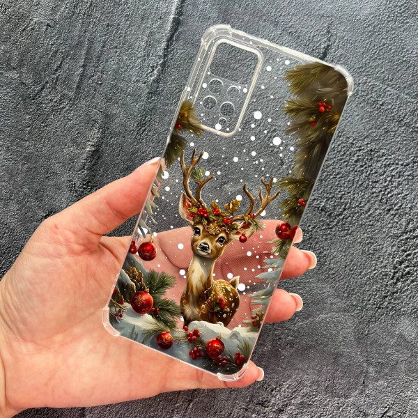 Чохол для Xiaomi Redmi Note 11 Pro / Redmi Note 12 Pro 4G Бембі протиударний прозорий силіконовий чохол