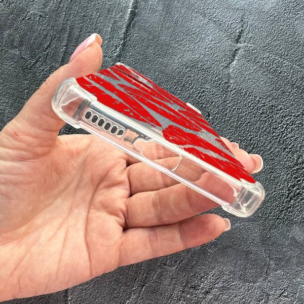 Чохол для Xiaomi Redmi Note 11 Pro / Redmi Note 12 Pro 4G червоні губи протиударний прозорий силіконовий чохол