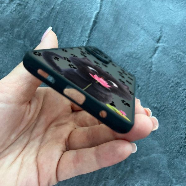 Чехол для Xiaomi Redmi Note 10 Pro котик с цветком