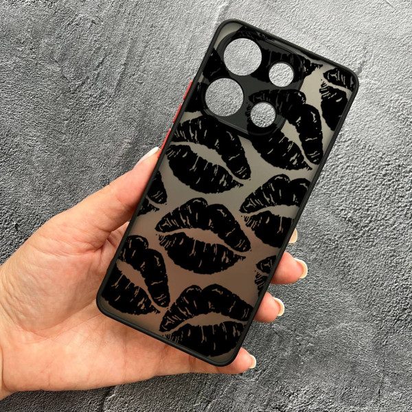 Чохол для Xiaomi Redmi Note 13 4G чорні губи