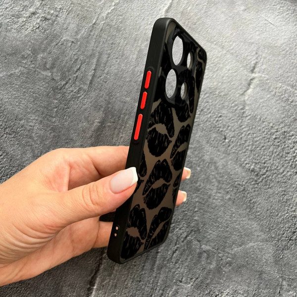 Чохол для Xiaomi Redmi Note 13 4G чорні губи