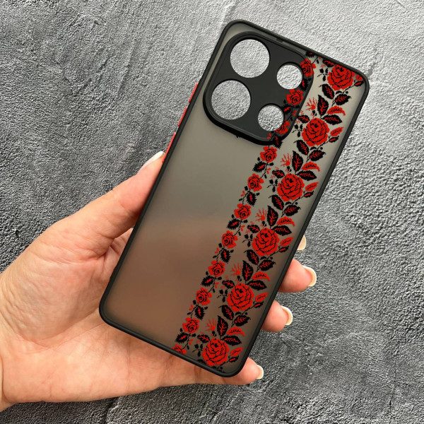 Чохол для Xiaomi Redmi Note 13 4G вишиванка Донеччина